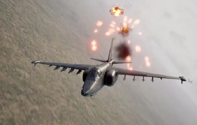 乌克兰旅宣布击落俄罗斯Su-25，并发布电子游戏视频